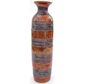 BENGALA Round vase 42 cm red.