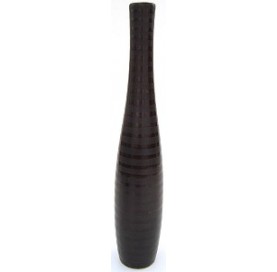 IVOIRE Vase rond 42 cm noir.