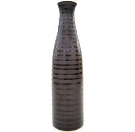 IVOIRE Round vase 36 cm black.