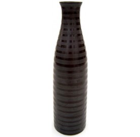 IVOIRE Vase rond 31 cm noir.