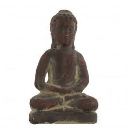 Statue de bouddha en terre cuite mixte 21 cm.