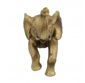 Estatua elefante oro 16 cm.