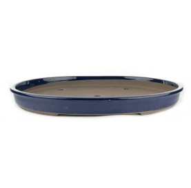 Oval pot 63 cm blue