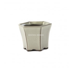 Hexagonal bonsai pot 8 cm...