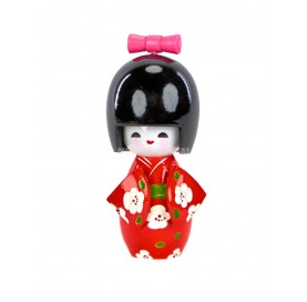 KOKESHI. Traditionelle japanische Holzpuppe 11 cm