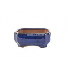 Rectangular pot 16x12x6.5 cm blue