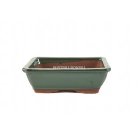 Pot rectangulaire 20.5x16x5.5 cm vert