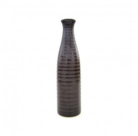 IVOIRE Round vase 36 cm black.