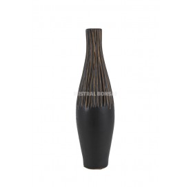 SAVANA Round vase 29 cm black.