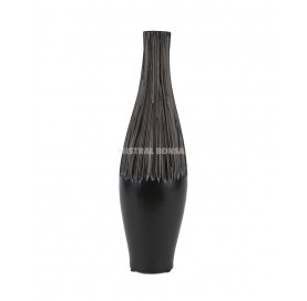 SAVANA Round vase 32 cm black.