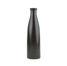 IVOIRE Round vase 31 cm black.