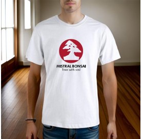 Mistral Bonsai-T-Shirt. Trees with soul. Weiß.