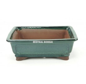 Pot rectangulaire 26 cm vert