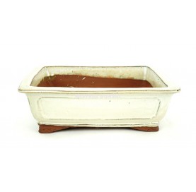 Pot rectangulaire 37 cm crème