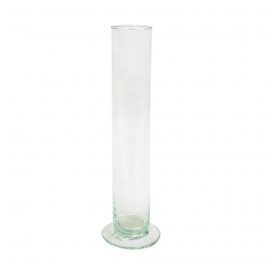 Vase tube en verre 30 cm