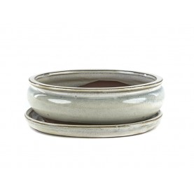Oval bonsai pot 21 cm with...