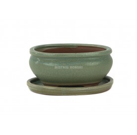 Oval bonsai pot 15 cm with...
