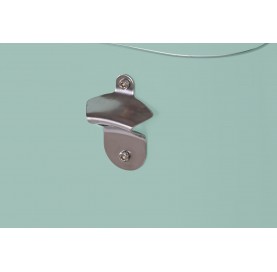Nevera de acero menta de 56 L para exterior – Estilo retro y máxima funcionalidad