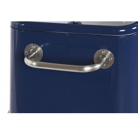 Kühlbox aus blauem Stahl für den Außenbereich 56L – Retro-Stil und höchste Funktionalität