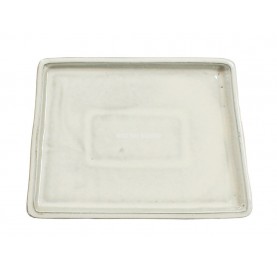 Plateau rectangulaire pour bonsaï 24.5 cm crème