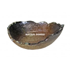 Oval Kusamono pot 14x12x4...