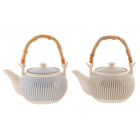 Stoneware teapot with...