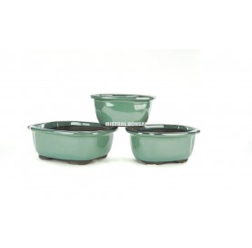 Set-3 oval bonsai pots...