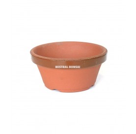 Terracotta round bonsai pot...