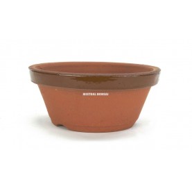 Terracotta round pot of...