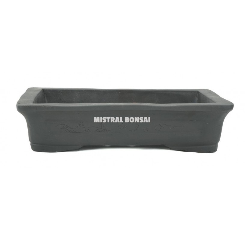 Akihabara Rectangular pot 23x16.5x6.5 cm (ungl.) | Mistral Bonsai