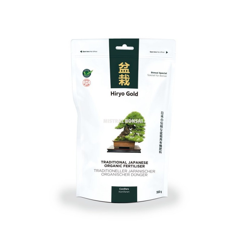 Organisch-mineralischer Bonsai Dünger HIRYO-GOLD - Koniferen 350 gr