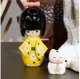 KOKESHI. Traditionelle japanische Holzpuppe 15 cm