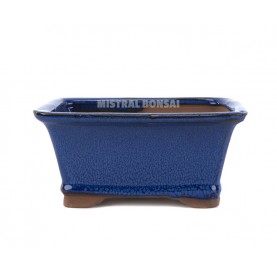 BASIC CLASS Rectangular pot 16 cm blue